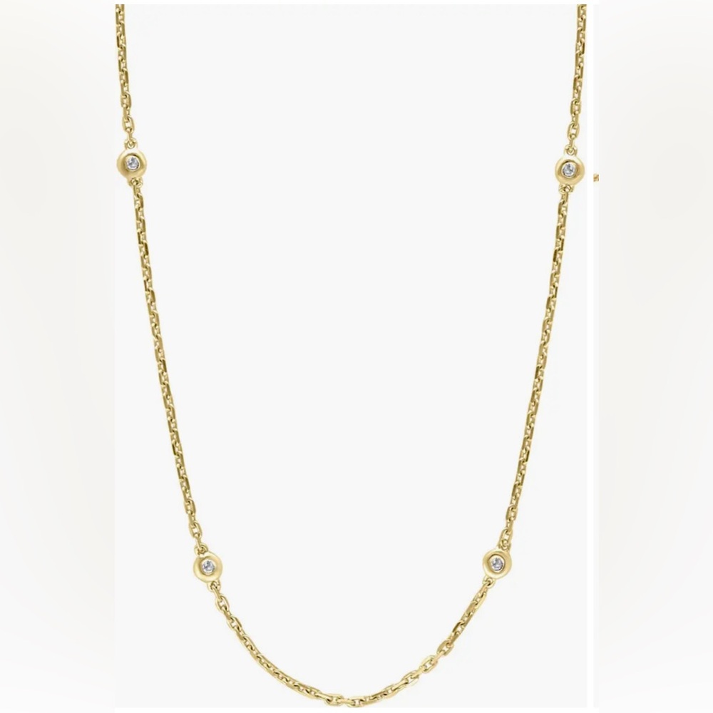 Effy®
Diamond Miracle Set Station Necklace in Gold Plated Sterling Silver